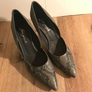 Snake Print Free People Candy-dancer Heel